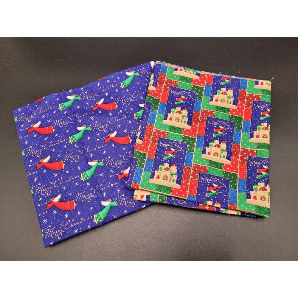 Angels Bethlehem Fabric Retired 2006 Brother Sister Design Christmas Cotton